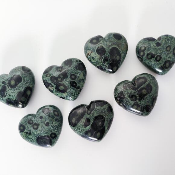 You Pick Kabamba Jasper Heart Crystal Carving Grounding Crystal - Picture 1 of 10